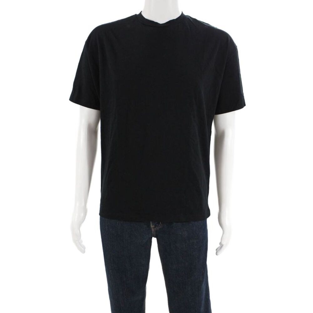 Ninety Percent Mens Short Sleeves Tee Shirt Black Cotton Size Extra Small